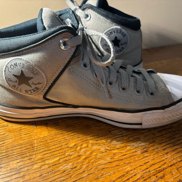 Converse All Star Gray High-Top Padded Sneakers, M8/W10 - Picture 4 of 8